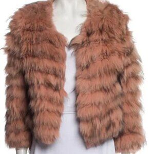 Alice + Olivia Rabbit Fur Jacket